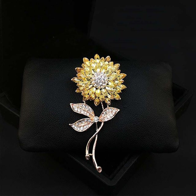 JEWEL HOME Brosche, Roségold, Perle, Diamant, Kristall, Damen - Bild 1