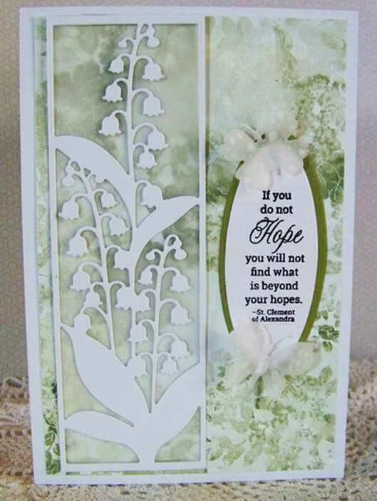 Metall Schneidwerkzeug Schablone mit Blumenrahmen für Scrapbooking und Papierbastelarbeiten - Bild 3