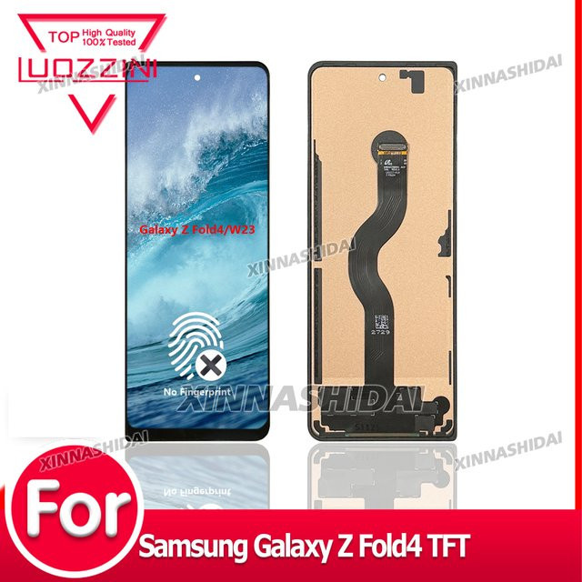 Samsung Super TFT Fold 4 LCD-Bildschirm mit Touchpanel Digitizer-Einheit für Galaxy Z Fold 4 F936 F936B F936U in Schwarz - Bild 1