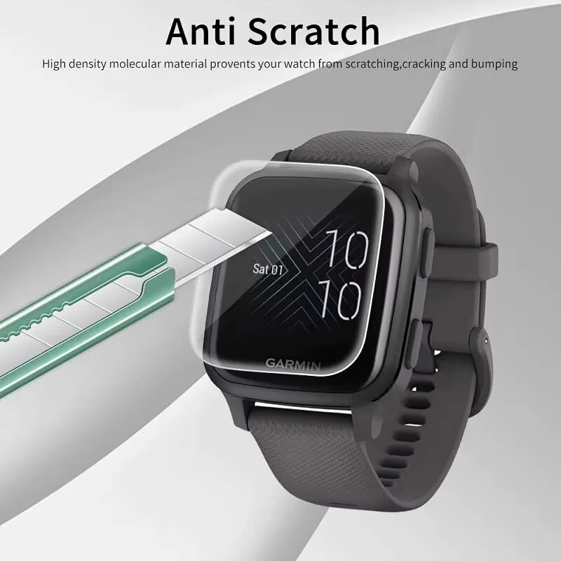 Garmin Hydrogel Schutzfilm, Schwarz, Venu SQ SQ2 - Bild 5