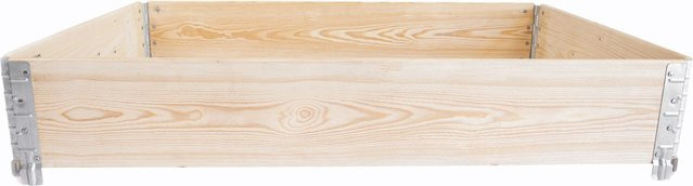 UPYARD Hochbeet Palettenrahmen Eco aus Holz in Braun, B: 120 cm, T: 80 cm, H: 19,5 cm - Bild 1