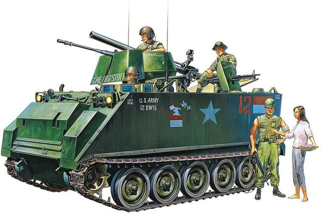 Academy M-113A1 APC Vietnam, Fahrzeug, grün - Bild 1