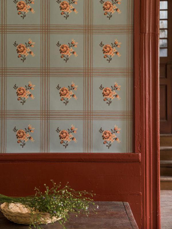 Långelid / Von Brömssen Tapete Dala Blue in Blau mit botanischem und skandinavischem Design aus Vlies - Bild 2