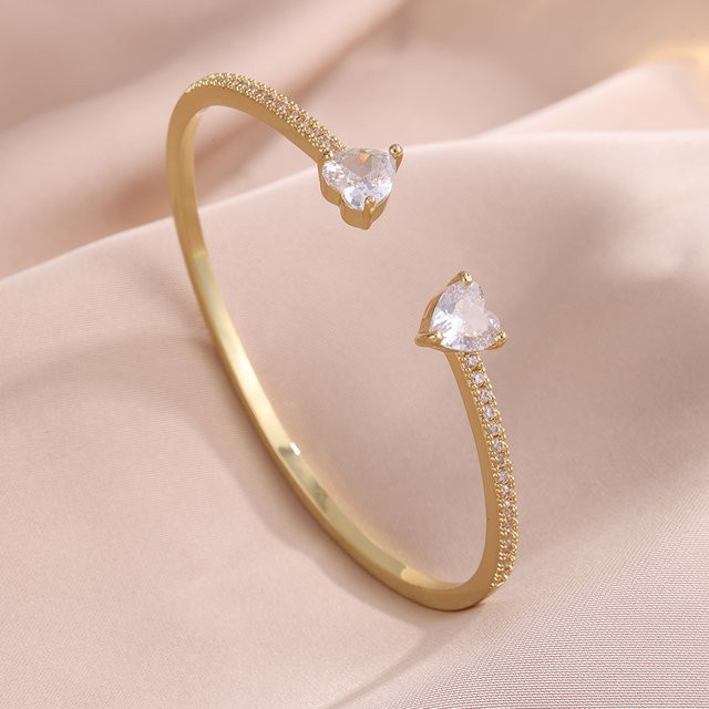 ZAKOL Armband, CZ-Herz, Zirkonia, Gold, Damen - Bild 1