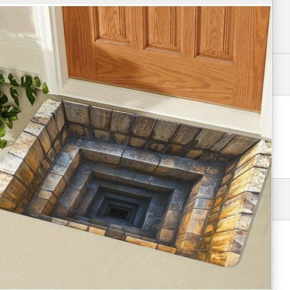 MGB 3D Kristall-Samt Fußmatte mit Natur-Motiv, braun, B/T: 60 x 40 cm - Bild 1