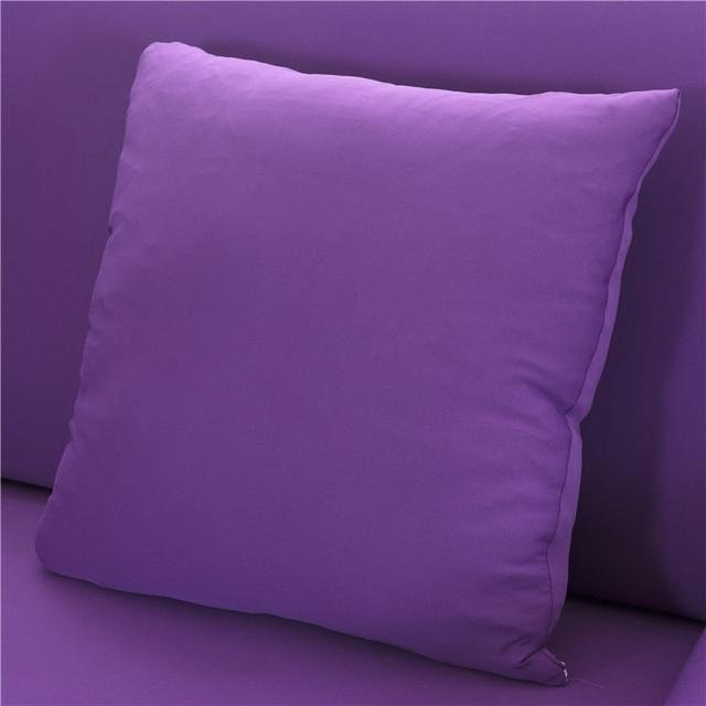 Housmife Kissenbezug Set aus Polyester und Baumwolle, 2 Stück, violett, B/T: 45 x 45 cm - Bild 1