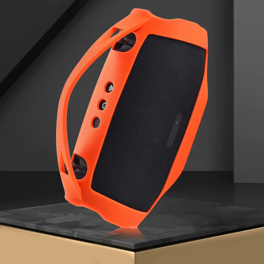 ALLOYSEED Silikonhülle für JBL Xtreme 4 BT Lautsprecher, stoßfeste Tragetasche mit Griff, Schwarz - Bild 4