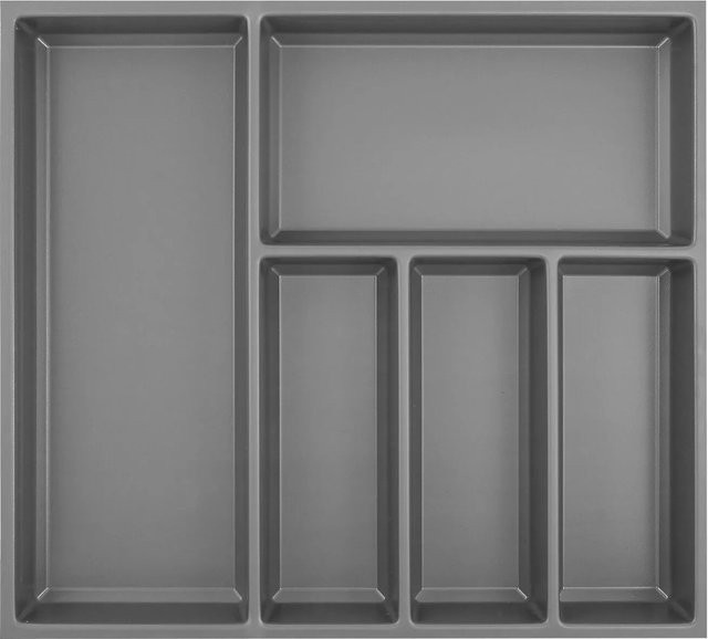 Agoform Besteckeinsatz Sky 550/60 Schubladeneinsatz aus Kunststoff in Schiefergrau Genarbt B: 52,3 cm, T: 52,0 cm, H: 5,3 cm - Bild 1