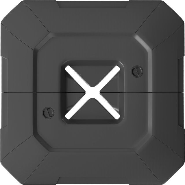 Outsunny Sonnenschirmständer 2-teiliges Set für Ampelschirme, wasserdichte Schirmgewichte aus HDPE, Schwarz, Gewicht: 80/105 kg - Bild 1