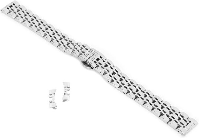 Uhrenarmband Edelstahl, 14 mm, Silber, Herren - Bild 1