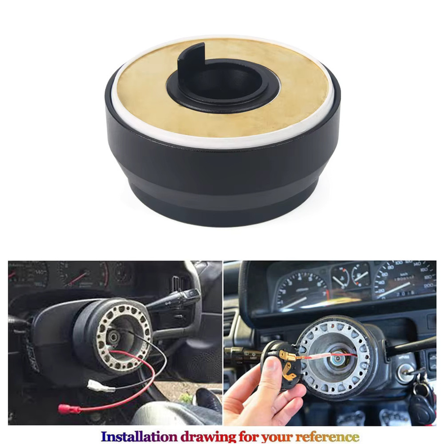 181H Racing Lenkrad-Kurznabenadapter in Schwarz passend für VW Golf, Jetta, Passat, Seat Ibiza und Volkswagen Corrado - Bild 3
