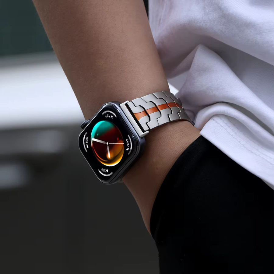 Jansin Uhrenarmband Edelstahl, Silber, Unisex - Bild 5