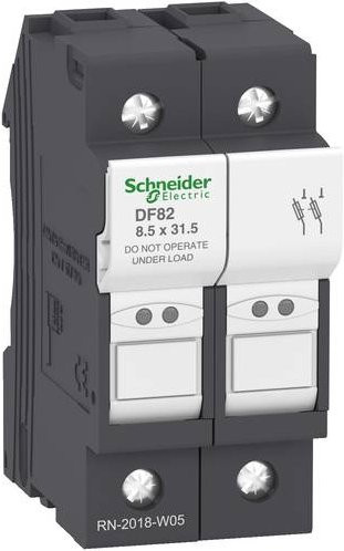 Schneider Electric DF82 Sicherungshalter, 6 Stück, grau - Bild 1