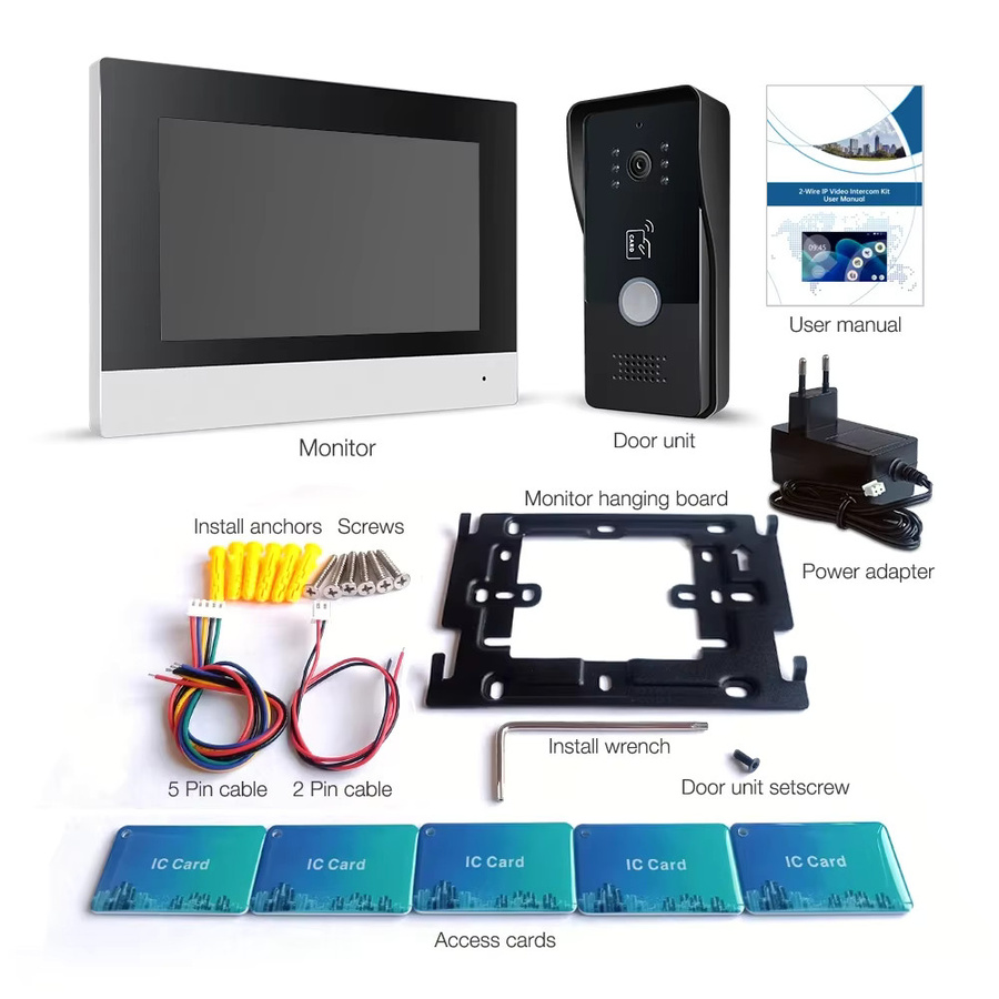 ZHHayway Tuya Wifi Video Türtelefon mit 7 Zoll Touchscreen und 1080P Kamera für dein Sicherheitssystem - Bild 6