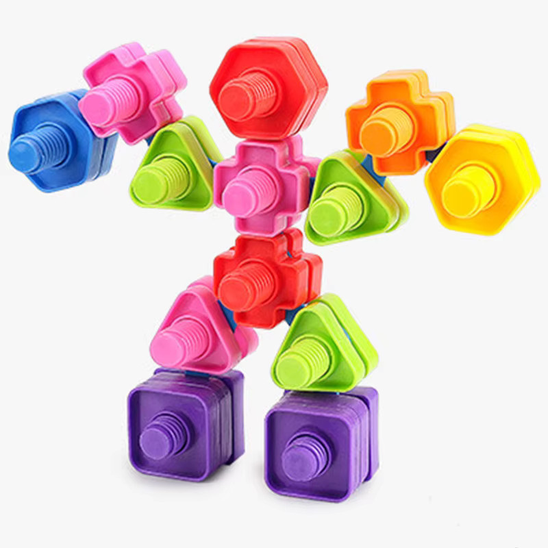 Haifeng Schraube Bausteine Mosaik Puzzle Lernspielzeug aus Kunststoff - Bild 3