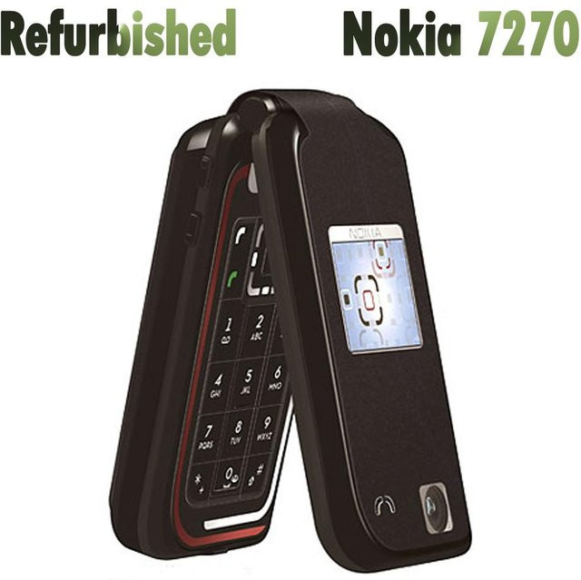 Generalüberholtes Nokia 7270 Klapphandy GSM 2G Mobiltelefon in Silber - Bild 1