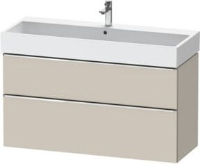 Duravit Waschtischunterschrank D-Neo in Beige, Wandhängend, B/T/H: 118,4 x 44,2 x 62,5 cm - Bild 1