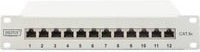 Digitus Netzwerk-Patchpanel DN-91612S-EA-G, 12 Port, Cat.6a, Grau, Breite: 25,4 cm, Höhe: 4,4 cm - Bild 1