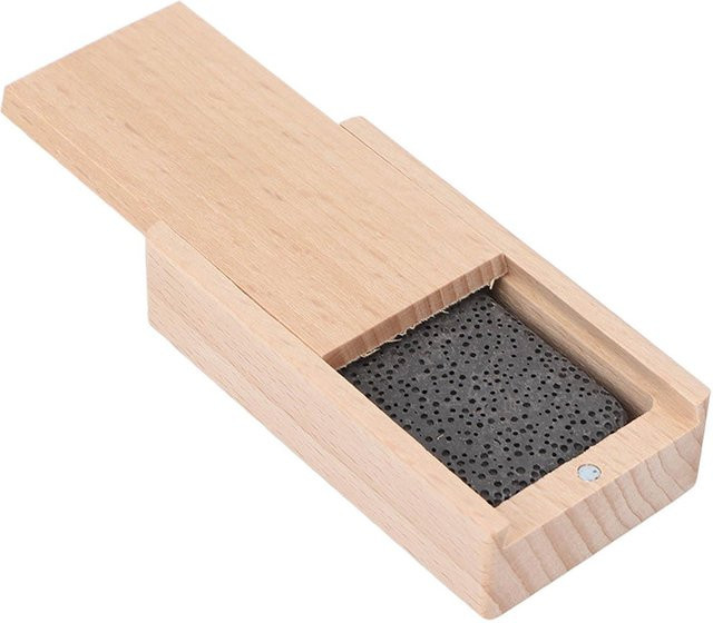 Koogeelife Aromatherapie Öl Diffusor mit Schiebedeckel aus Holz in Beige für Zuhause und Auto - Bild 1