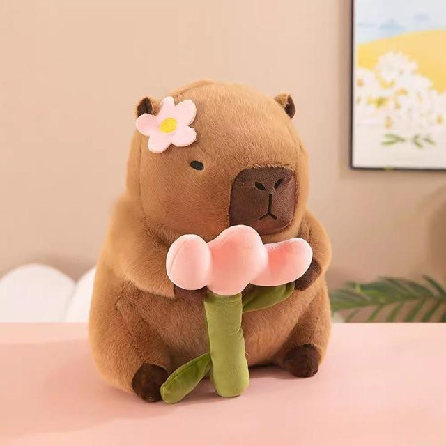 Yiran toy Capybara Plüschtier, Einhorn, Dinosaurier, ab 3 Jahren - Bild 1
