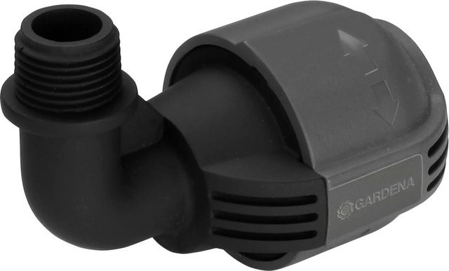 Gardena L-Stück Quick & Easy Schnellverbindung mit 25 mm x 13 mm Außengewinde und selbstdichtender Technik - Bild 1
