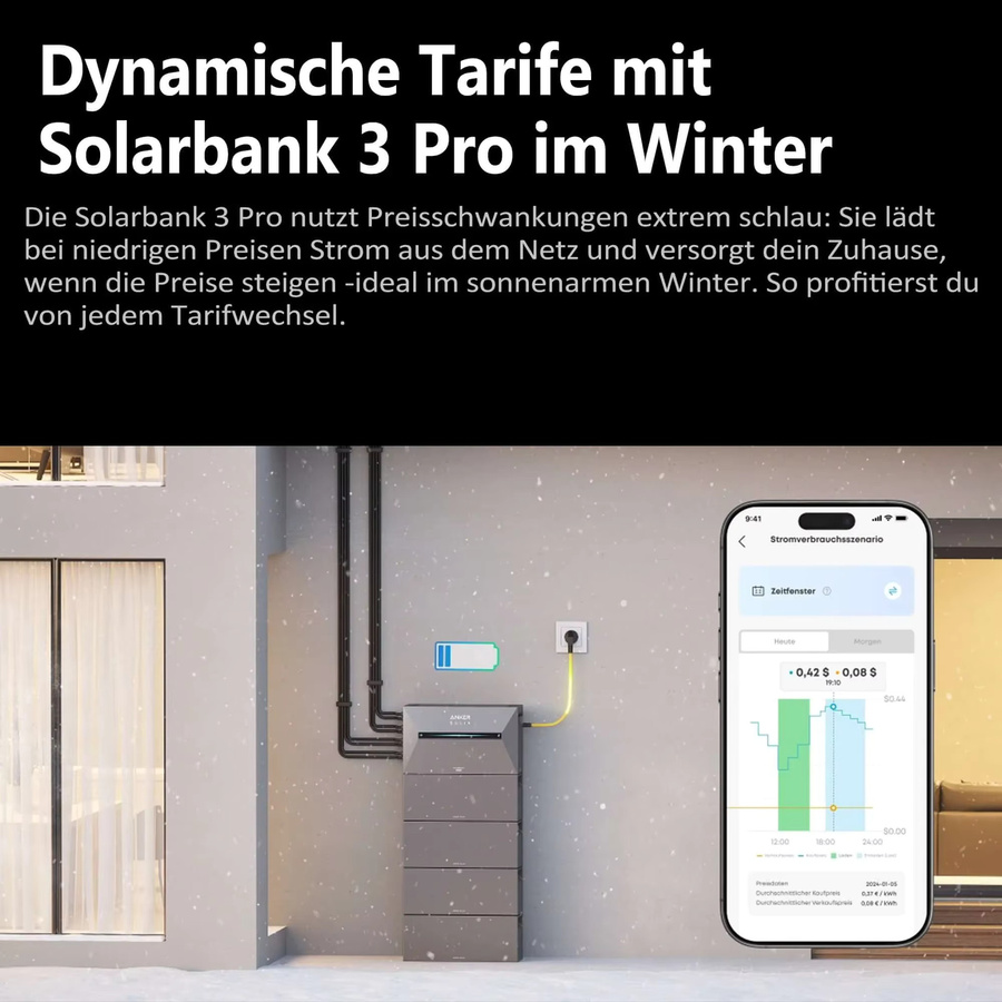Anker SOLIX Solarbank 3 E2700 Pro Speicher mit BP2700 Erweiterungsbatterie, 5,4kWh, grau - Bild 2