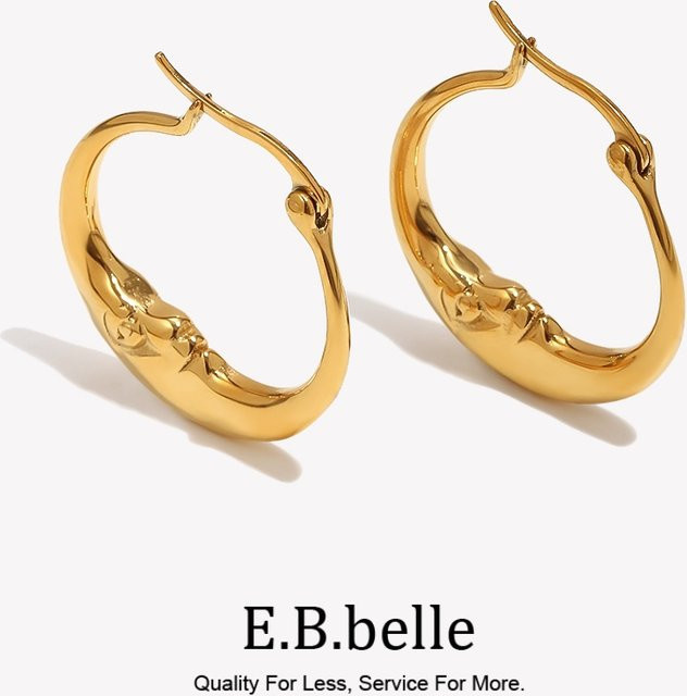 E.B.belle Creolen Edelstahl, Bicolor, Damen - Bild 1