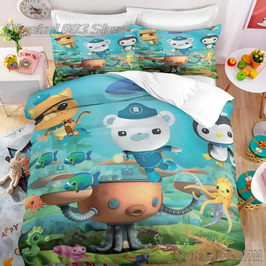 The Octonauts Bettwäsche-Set für Kinder mit Reißverschluss, B/B: 135 x 200 cm - Bild 1