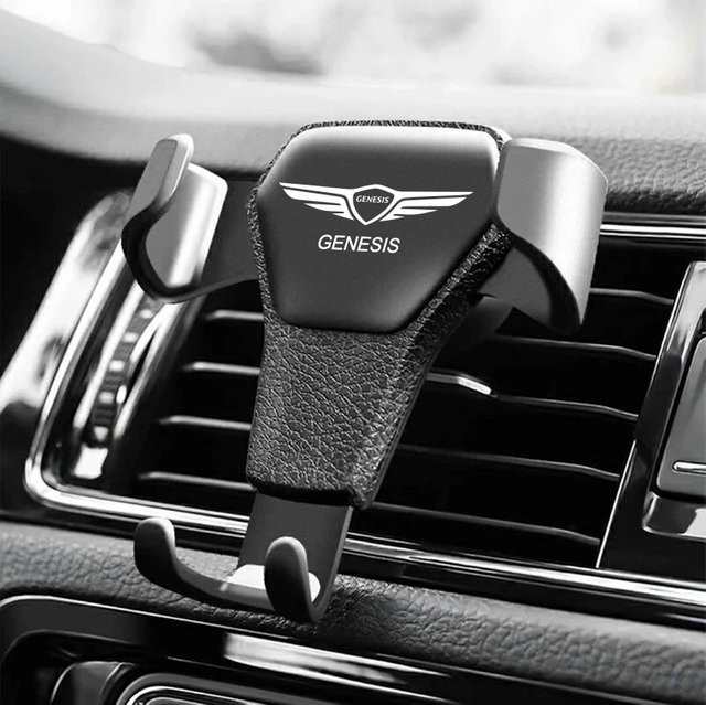 Universal-Autotelefonhalter für Genesis G80 GV70 GV80 GV60 G70 Essentia Neolun G90 GV90 in Schwarz für das Armaturenbrett - Bild 1