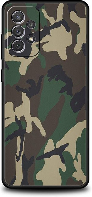 Samsung Handyhülle im Camouflage Militär-Look für verschiedene Modelle wie A51 A71 A21S A12 A15 A25 A31 A41 A52 A32 A23 A33 A53 A73 A03S A05S A13 5G, Multicolour - Bild 1