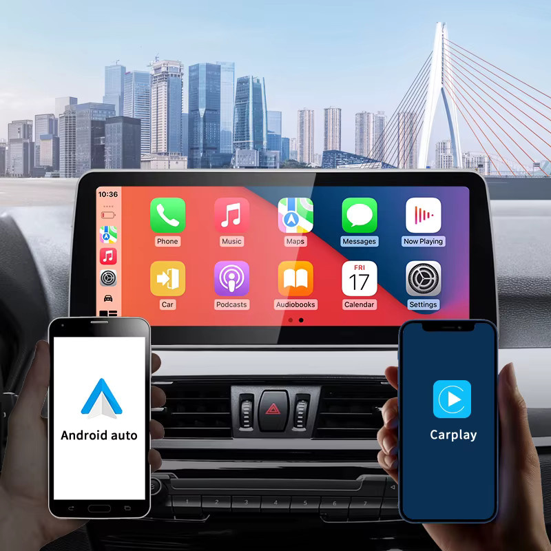STWEI Android Auto Video Player mit 12,3 Zoll Display und GPS für BMW X1 F48 (2016-2018), Drahtloses CarPlay, Schwarz - Bild 3