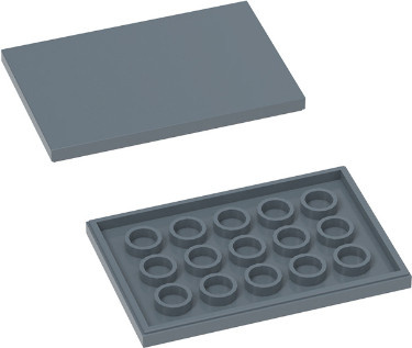 Youe Shone Flachfliese 4x6 10-teiliges Set schwarz - Bild 1