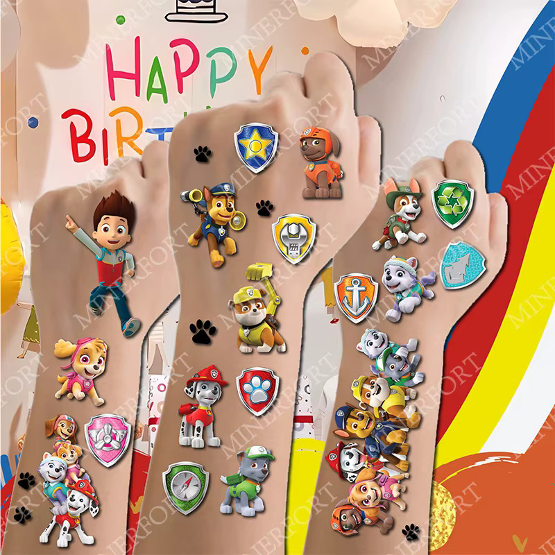 Paw Patrol Tattoo Aufkleber, Cartoon Hund - Bild 5