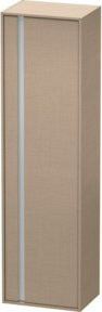 Duravit Ketho Hochschrank Beige mit Glastür, Wandmontage, B: 50 cm, T: 36 cm, H: 180 cm - Bild 1