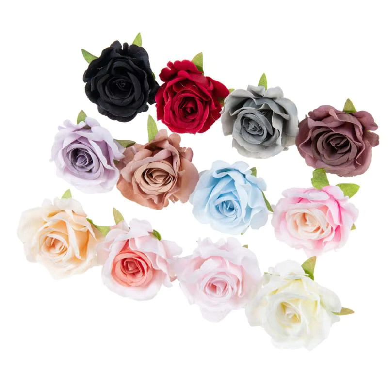 XIAOYINMO Künstliche Seidenrosen in Multicolour für Hochzeiten, Gartenbögen und DIY-Dekorationen - Bild 3