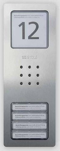 Siedle Audio-Intercom Gehäuse-Oberteil CA 812-4/CA 850-4 E aus Edelstahl gebürstet in Silber - Bild 1