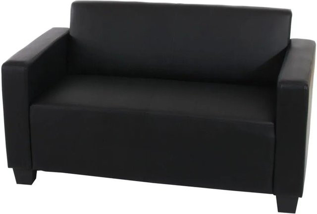 MCW Moncalieri Modular 2er Loungesofa aus Kunstleder in Schwarz, Breite: 136 cm - Bild 2