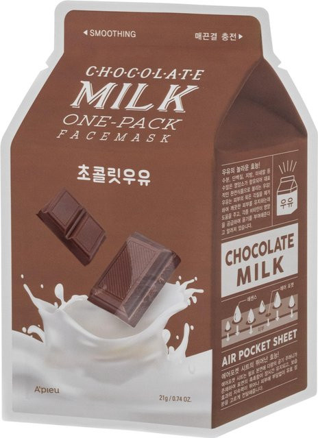 A'pieu Tuchmaske Schokoladenmilch, mit Milchproteinen und Kakaoextrakt - Bild 1
