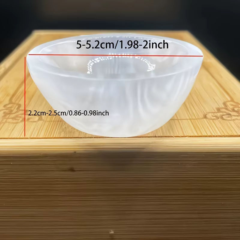 Natürliche Selenit Schüssel aus weißem Quarz Kristall als Chakra Gitter für Meditation und als Ornament - Bild 6