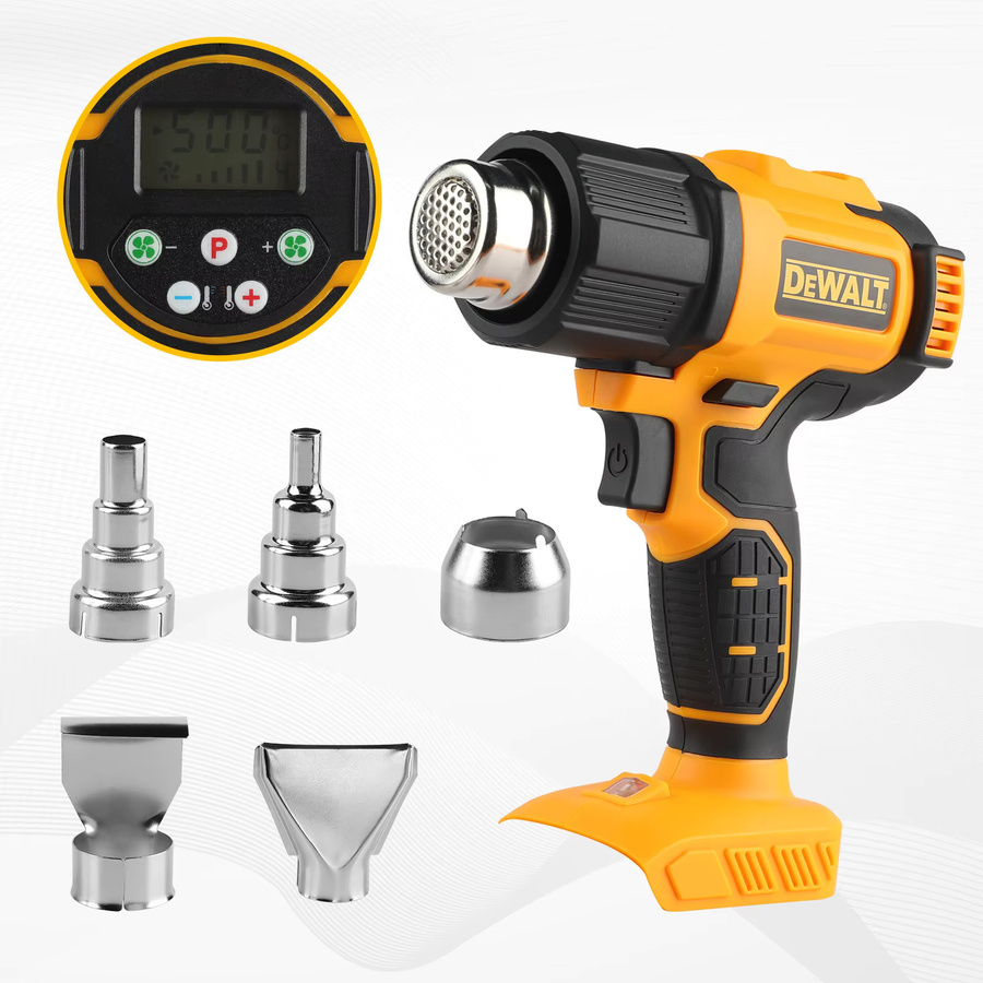 DeWalt Akku-Heißluftpistole DCE530 in Gelb mit 550 °C Temperaturregelung - Bild 2