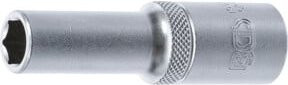 BGS Steckschlüssel-Einsatz Sechskant tief 10551, Antrieb 1/2 Zoll, SW 11 mm, silber - Bild 1