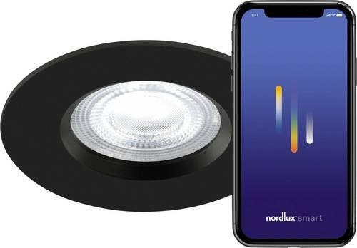 Nordlux Don Smart 3-Kit LED Einbaustrahler Schwarz dimmbar mit Fernbedienung IP65 für Feuchträume - Bild 1