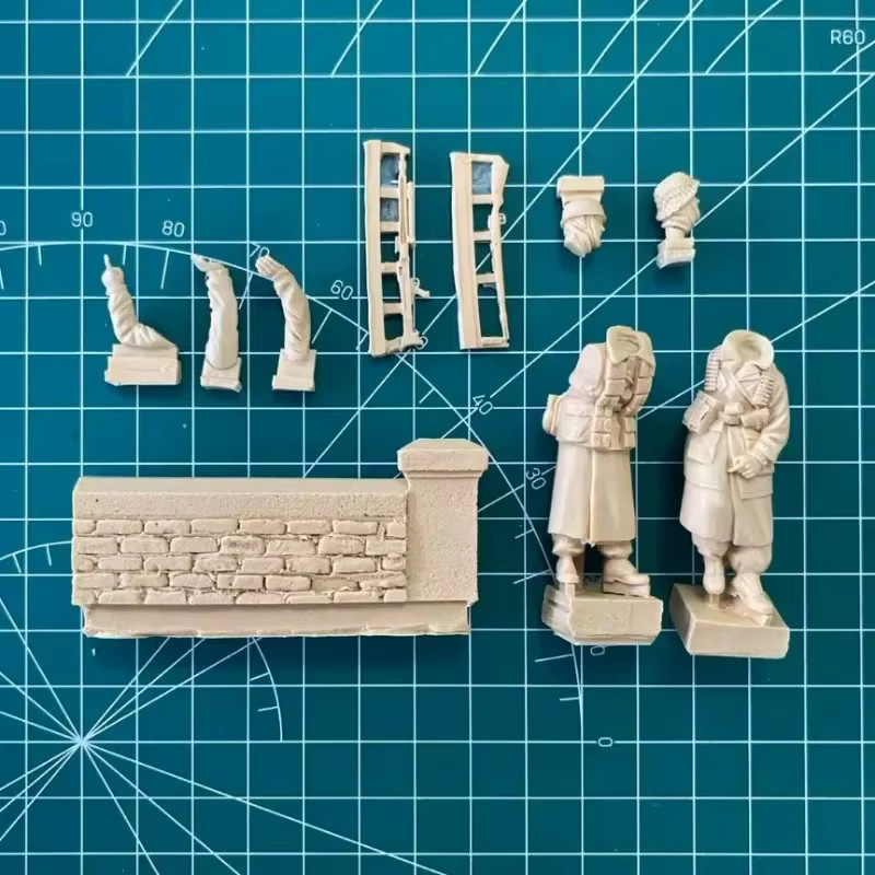 BAANFU Harzfiguren-Modellbausatz, Soldaten, Maßstab 1:35 - Bild 2