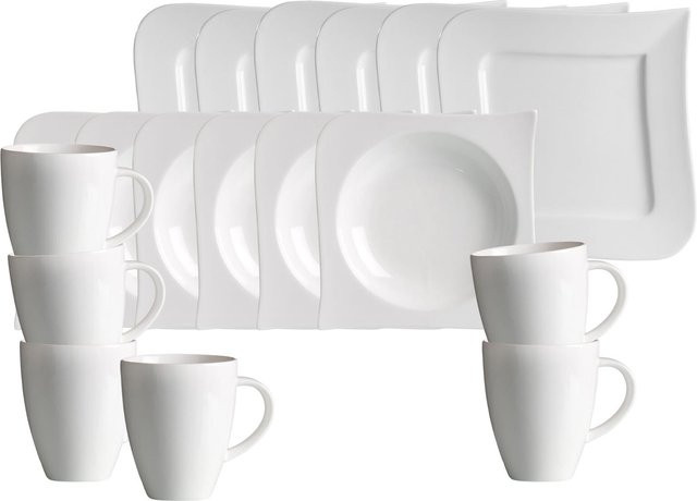 Ritzenhoff & Breker Frühstücks-Set Melodie Kaffeeservice in Weiß, 18er Set - Bild 1