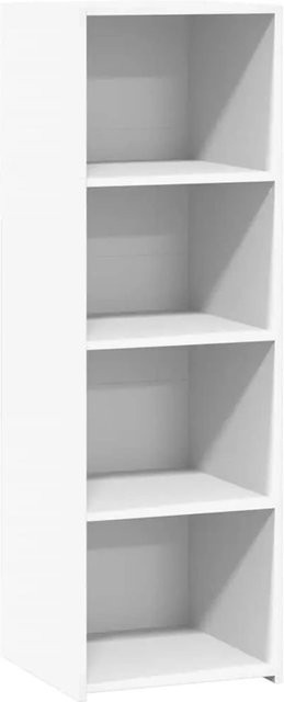 vidaXL Highboard Weiß aus Holzwerkstoff mit internen Regalen, B/T/H: 40 x 41 x 124 cm - Bild 1