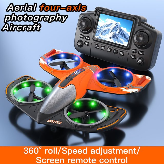 CONUSEA Q1 RC Drone Quadcopter, mit Bildschirm und Fernbedienung, HD 480P Fotografie, Höhe Fixierung - Bild 1