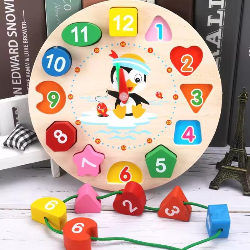 Linyi toy Holz Puzzle Spielsets Zahlen Bunt / Mehrfarbig - Bild 2