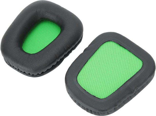 2 Stück Headset Ohrpolster Schaumstoffbezug in Grün und Schwarz als Ersatz für Razer Electra 7.1 2.2 - Bild 1