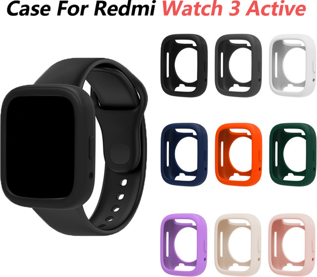 Xiaomi Uhrenzubehör, Silikonhülle und Armband, Redmi Watch 3 Active, bunt - Bild 1