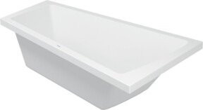Duravit Badewanne Paiova rechte Einbauwanne aus Acryl in Weiß B/T/H: 170 x 100 x 46 cm - Bild 1